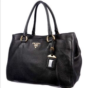 Prada Vitelli Daino Shoulder Bag-Authentic